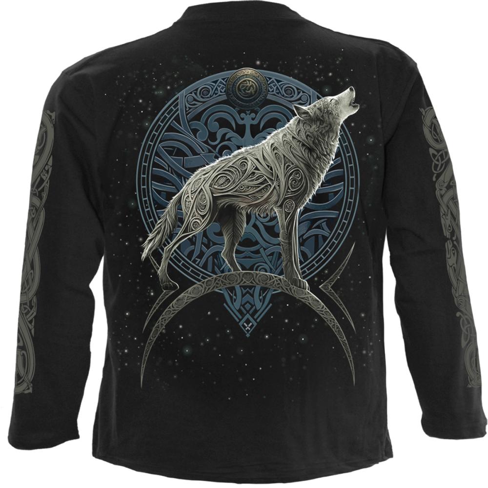 Spiral - Celtic Wolf Top à manches longues - Noir